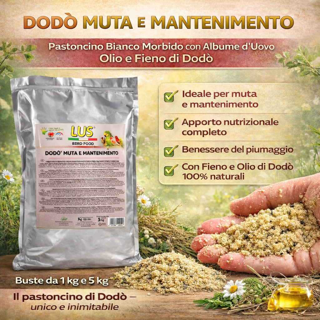 DODO’ MUTA E MANTENIMENTO (1 kg/5 kg)