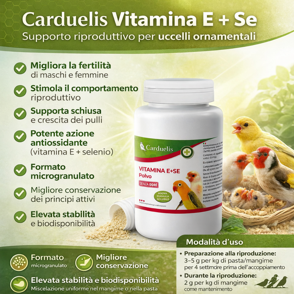 VITAMINA E + SELENIO IN POLVERE IDROSOLUBILE (125/ 250 gr)