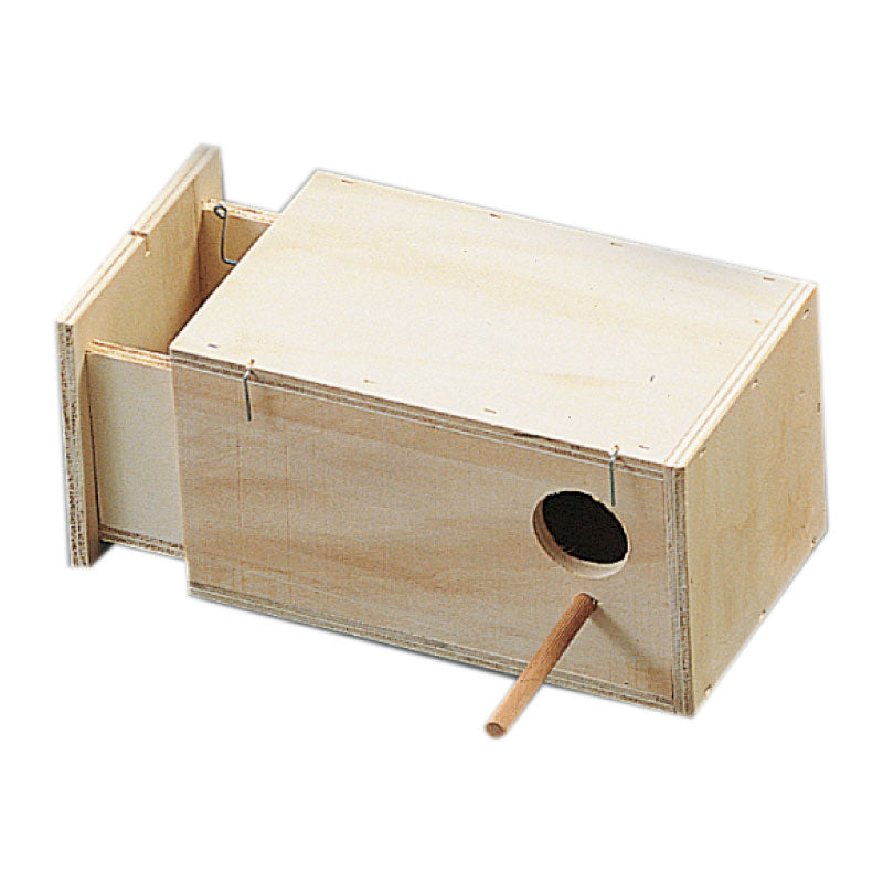 Nid de diamant de Gould en bois avec chambre noire 